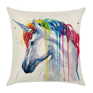 Watercolor Unicorn Pillow Case