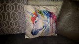 Watercolor Unicorn Pillow Case