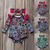 Sugar Skulls Onesie & Bow